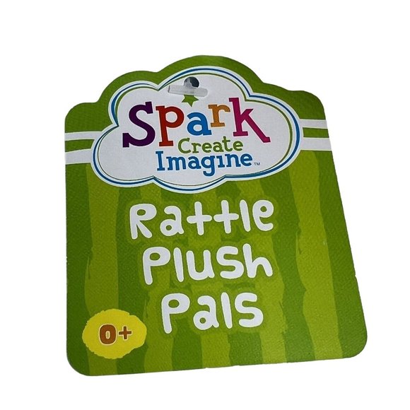 Spark Create Imagine Plush Rattle Pals Bunny Rabbit Stuffed Animal 4" Lovey Pink - Picture 9 of 12